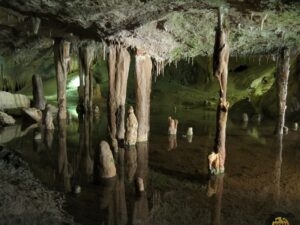 Cova de Can Marca - A journey into Ibiza's ancient past, featuring stunning stalagmites and stalactites in Cova de Can Marca cave.