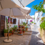 Quiet streets of San Juan, Ibiza, reflecting its traditional and serene nature