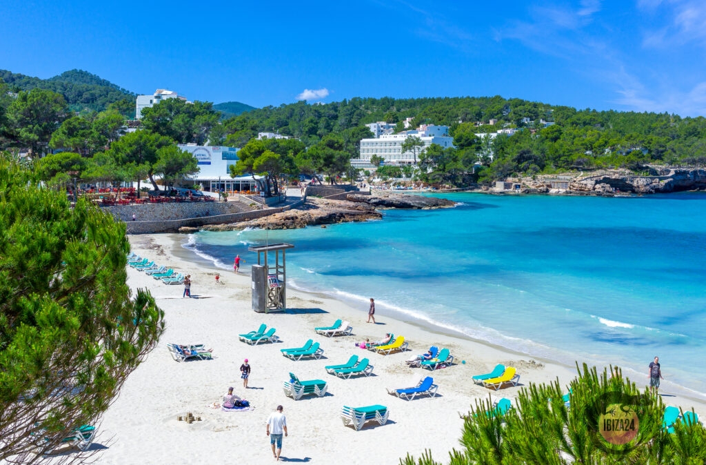 Sunny day at Cala Xarraca Beach, Ibiza