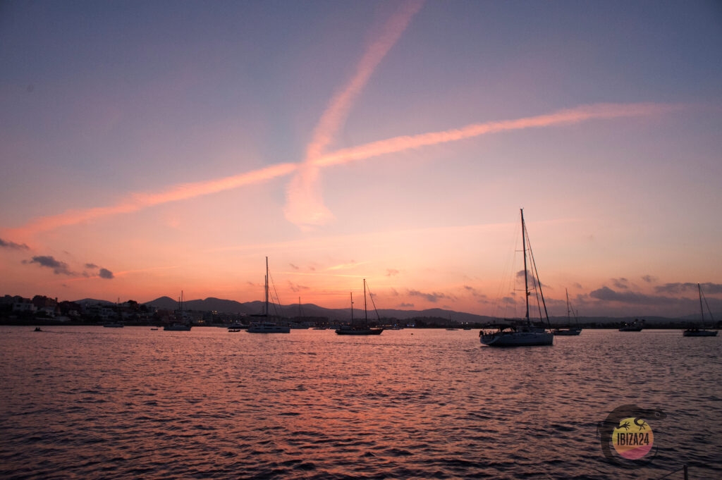 Sunrise view at Talamanca Beach, Ibiza